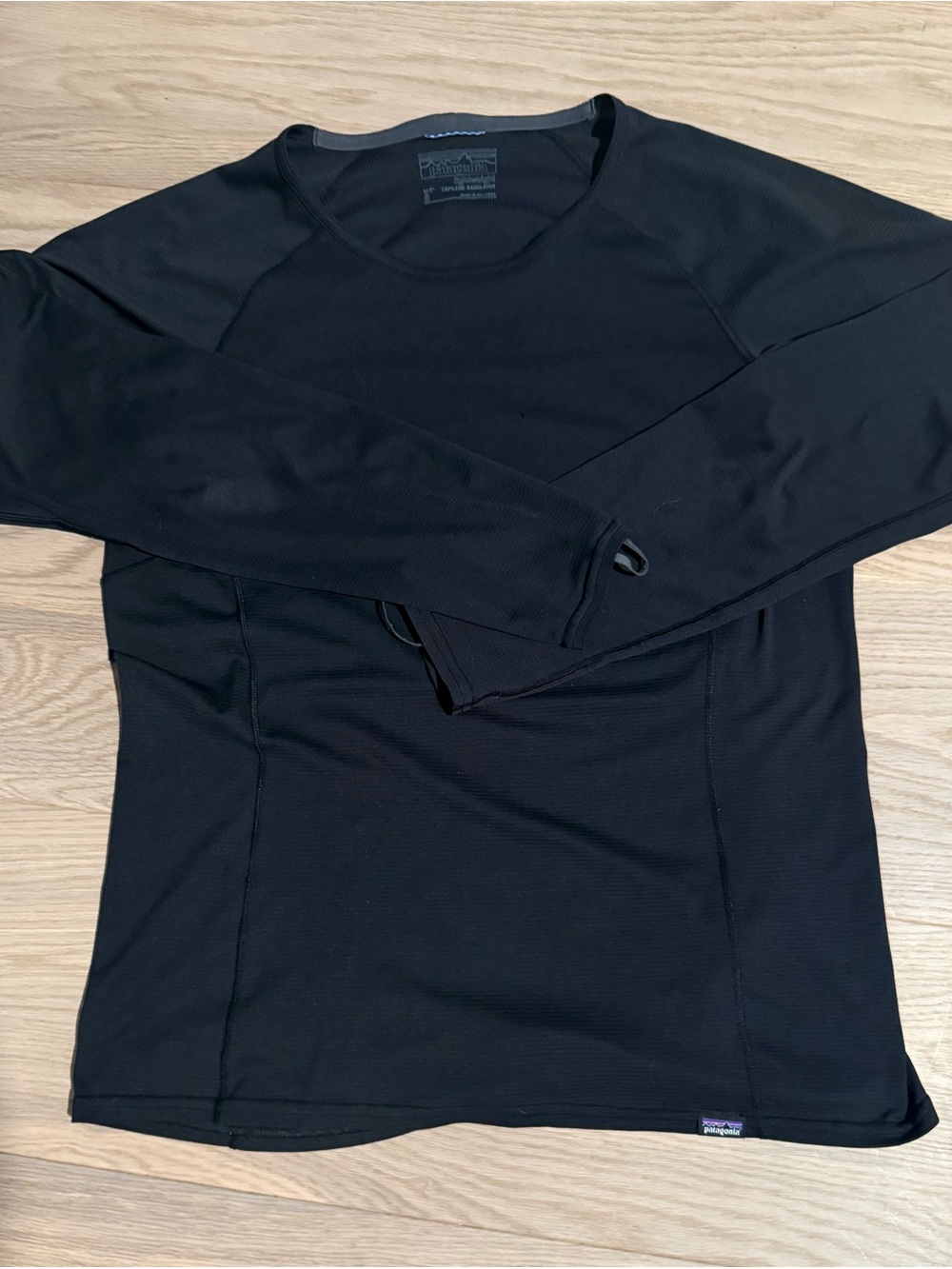 Patagonia Ladies Black Long-Sleeve Shirt - Base layer